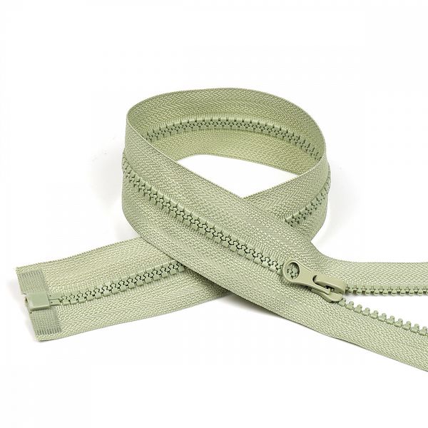 Молния трактор Т5 (5 мм) 1 зам., разъем., 60 см, усил.звено, цв.S110 оливковый уп.10 шт