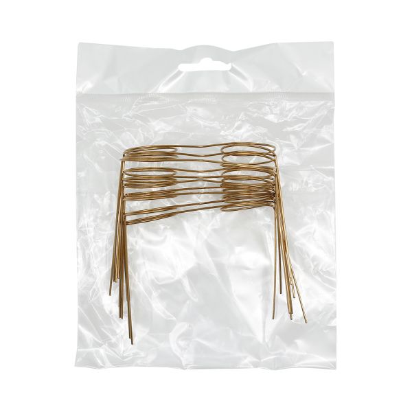 Очки для куклы металл 8х7,5см, 10 шт в упак, золото