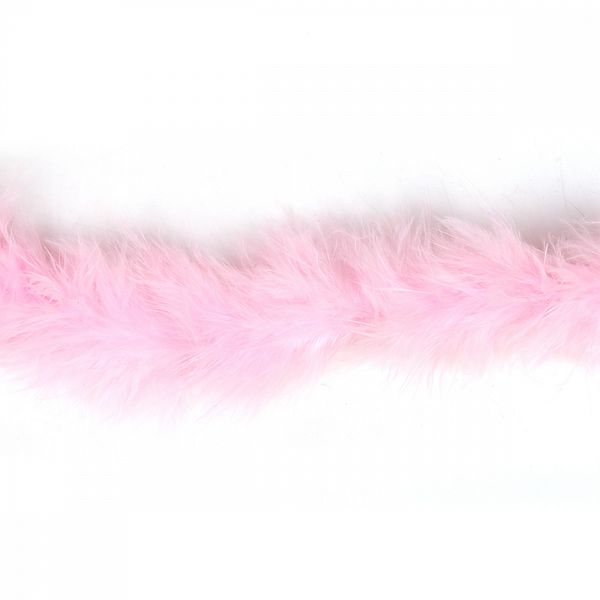 Боа из пуха 2 метра, 15±3г, розовый