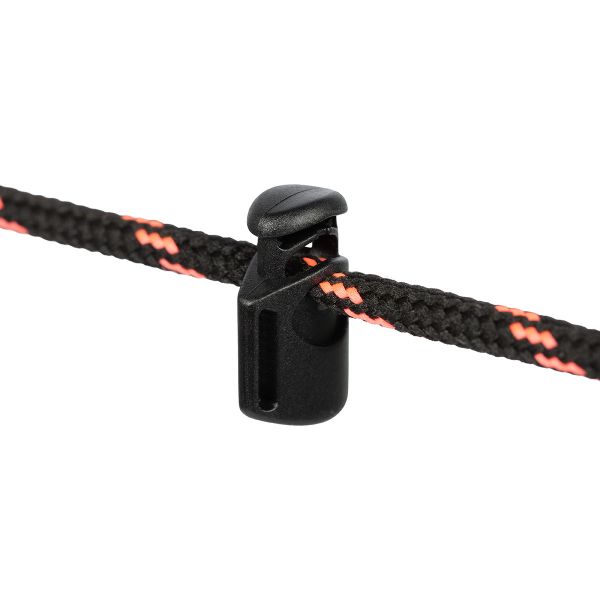 Фиксатор (зажим) для шнура пластик 1 отв., ⌀5.0 мм, 24 шт, №01 черный, Micron A 8850