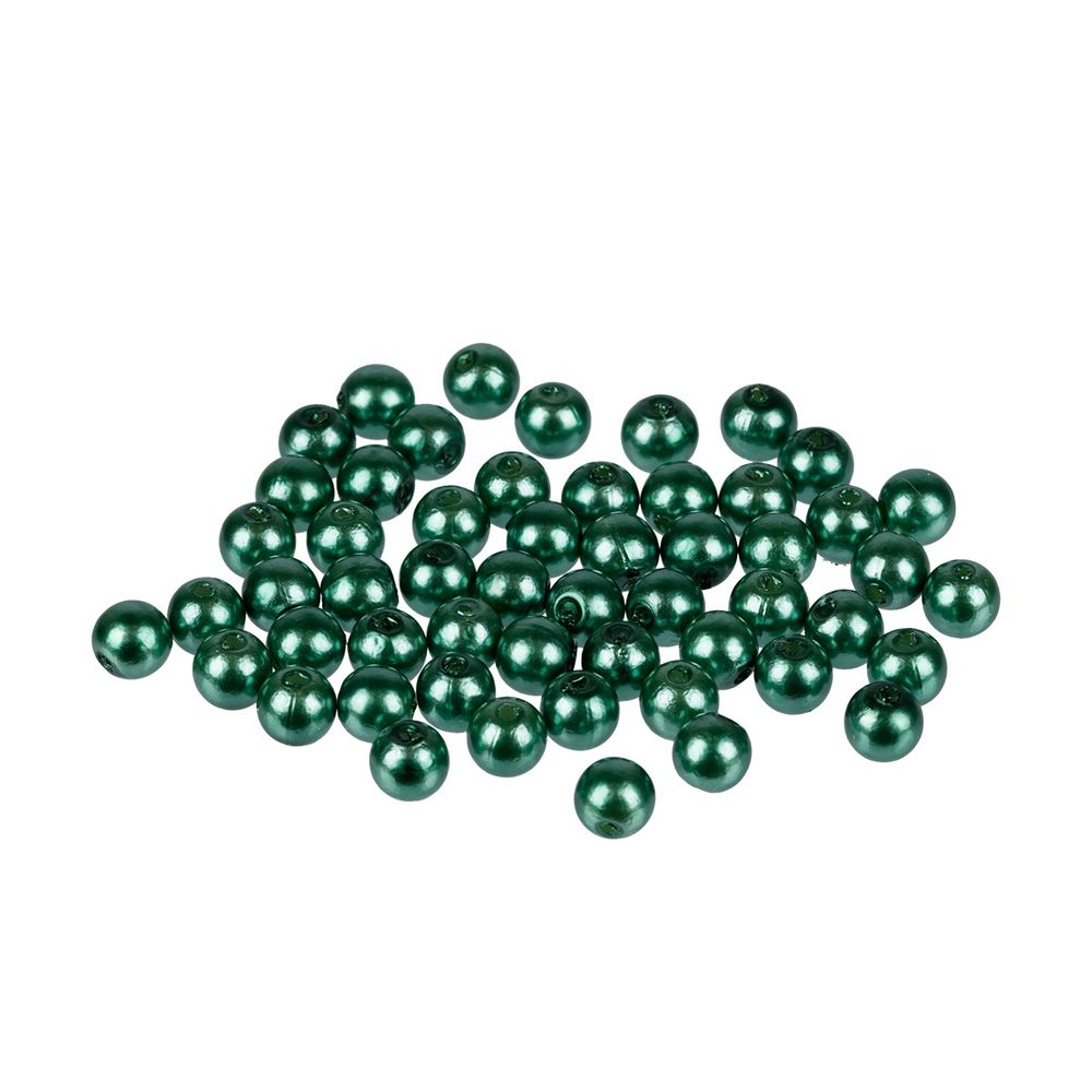 Бусины пластик 6 мм, 50 шт, ± 2 шт, №45 зелено-голубой, Zlatka PB-1