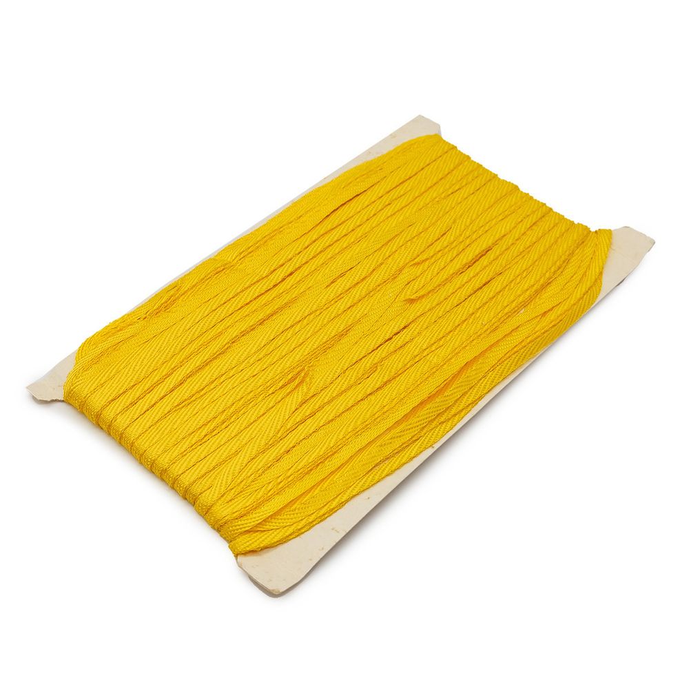 Лента отделочная тканая (вискоза) 69 (5 желтый), 50 м