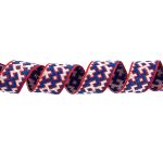 Лента (тесьма) жаккардовая 18.0 мм / 25 метров, Орнамент для северных народов, рис 9692 красный/белый/синий (№5), Gamma С3771