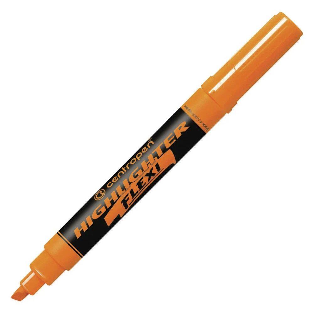 Текстовыделители HIGHLIGHTER FLEXI-(super-flexible tip) 8542/1 1-5 мм, 10 шт, 8542/1 оранжевый, Centropen 8542/1
