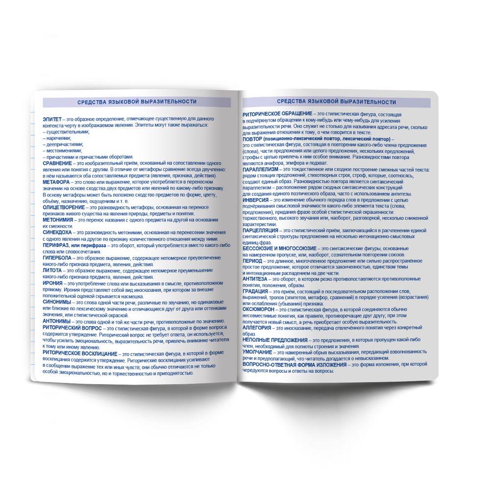 Тетрадь со справочным материалом Большая перемена, выбор.лак, A5 48 л. на скобе 65 г/м², белизна 100% 10 шт линия, 01821 Большая перемена Литература, Светоч Т281