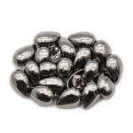 Часть кнопки Альфа (S-образная) ⌀21.5 мм (A-часть), 5/21,5 BRASS капля чер.никель, 20 шт