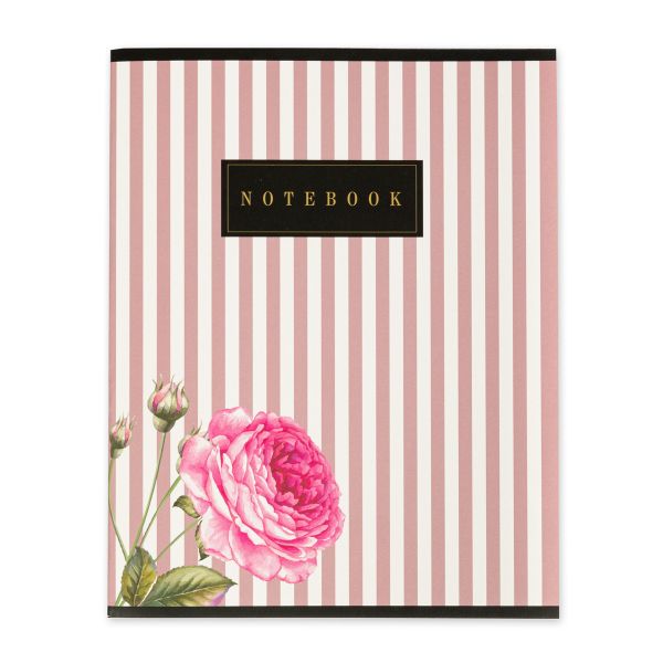 Тетрадь Ботаника A5 96 л. на скобе 60 г/м², 6 шт, клетка, SVT 960621 02 полоски, цветок, Светоч