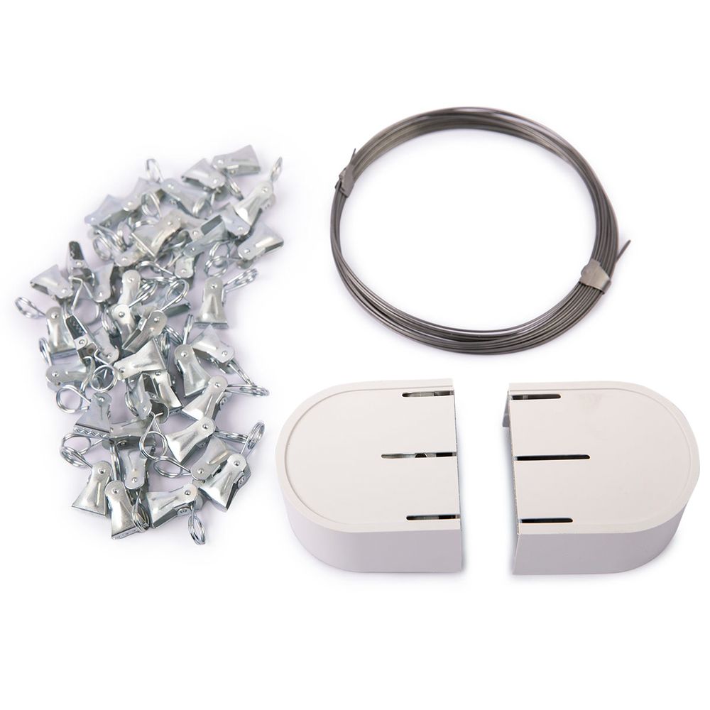 Карниз-струна 7 метров, с металлическими зажимами (40 шт), Gamma С-119