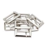 Пряжка ременная металл 30 мм, никель, 10 шт, S090055