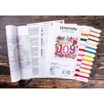 Набор для вышивания нитками LetiStitch L9913, Выбирай радость 15х14см