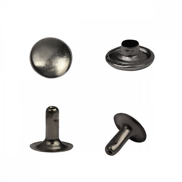 Хольнитены односторонние сталь 9х9 мм, №33, TBY.5109 цв. черный никель уп. 1000 шт, TBY