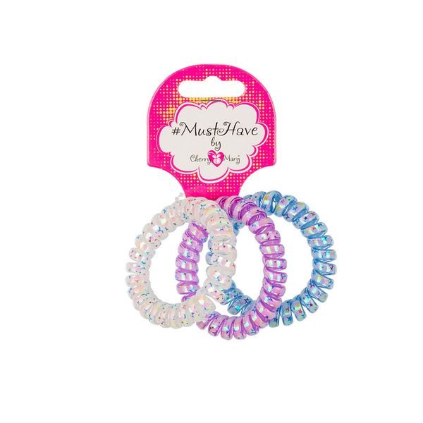 Набор резинок для волос 15 шт (5х3 шт), №08, Cherry Mary T/R6106