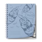 Тетрадь общая с пластик. обложкой, ч/б запечат. титульн. лист, 180 мкр, Pastel A5+ 60 л. на гребне 65 г/м², белизна 100%, 4 шт, клетка, 000666 Васильковая, Светоч ТЕТ60-001