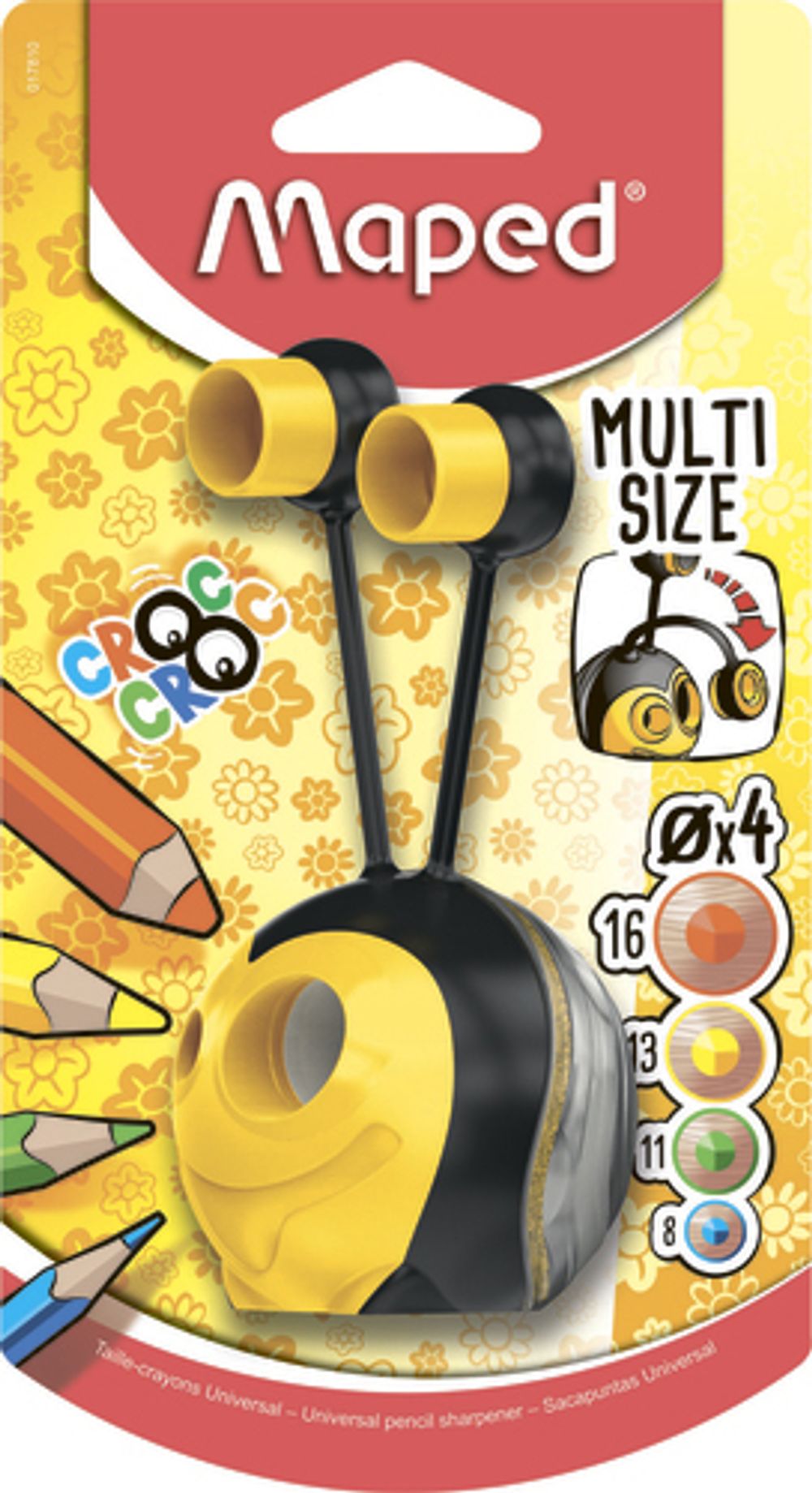 Точилка Croc Croc Universal 12 шт, 017810, Maped