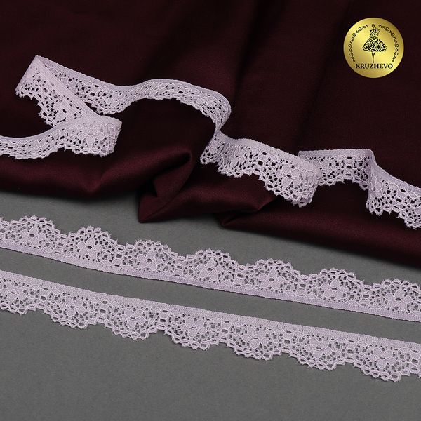 Кружево эластичное (стрейч) 8031 15мм цв.F165 нежная сирень, 50м, Kruzhevo