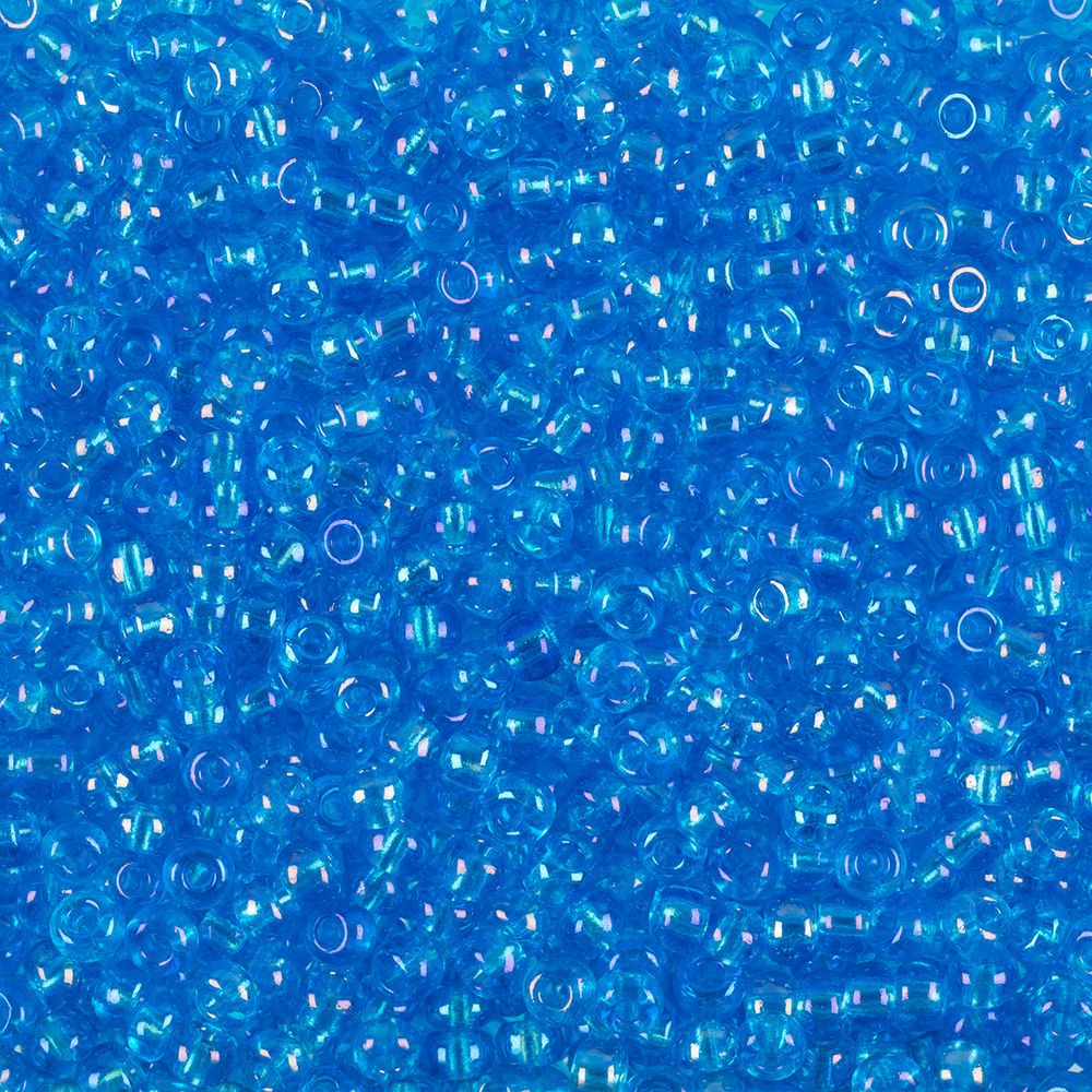 Бисер Preciosa круглый 08/0, 2,9 мм, 50 г, 61030 голубой, 331-19001
