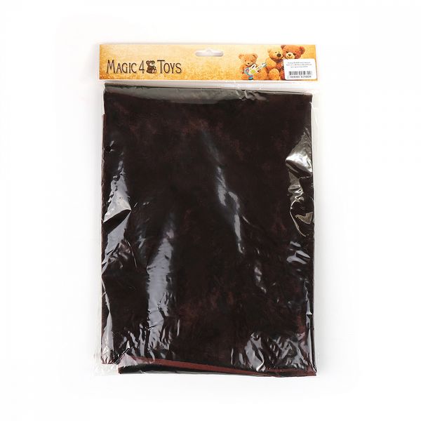 Плюш (ткань) винтажный М-4008, КЛ22978 50х50см, т.шоколад 100% п/э