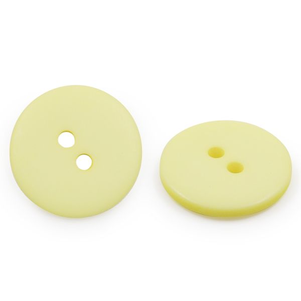Пуговицы 2 прокола 28L, 18 мм, (Yellow (желтый)) NE63, 72 шт