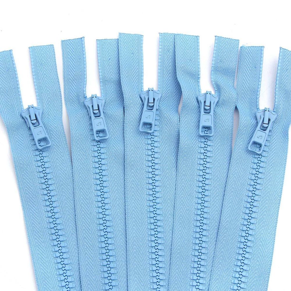 Молния трактор Arta Т6 (6 мм) 1 зам., разъем., 85 см, цв. 039 голубой, уп.5 шт