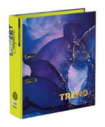 Регистратор ламинированный Marbling 75 мм, 10 шт, Trend A4 арочный механизм, синий EC751706, Expert Complete