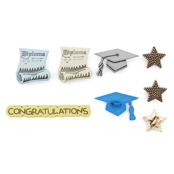 Украшения декоративные пуговицы Выпускник