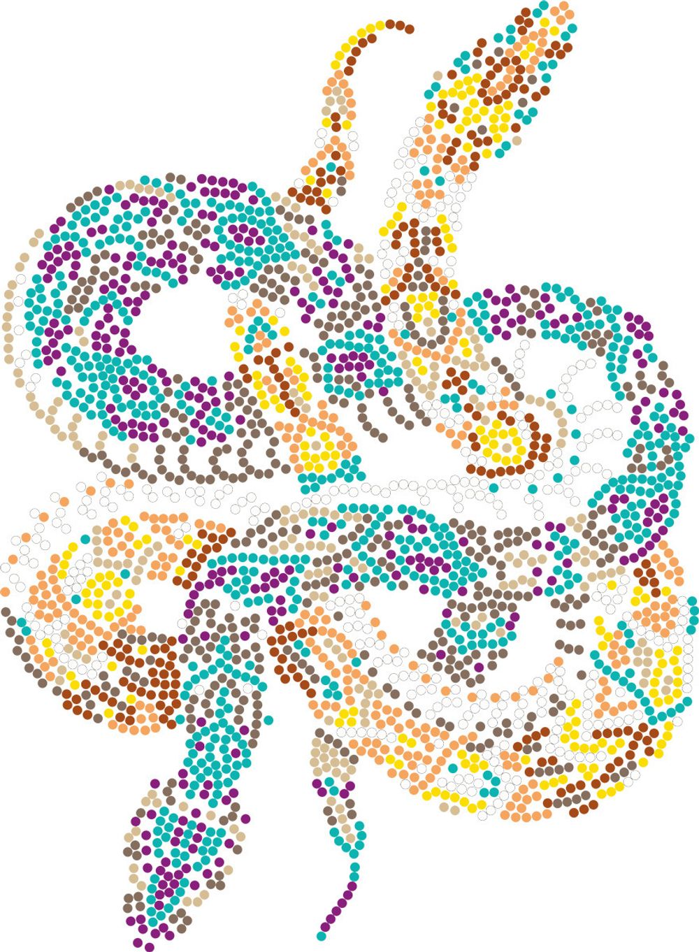 Алмазная (кристальная) мозаика Фрея, постер Сплетение, 30х30 см