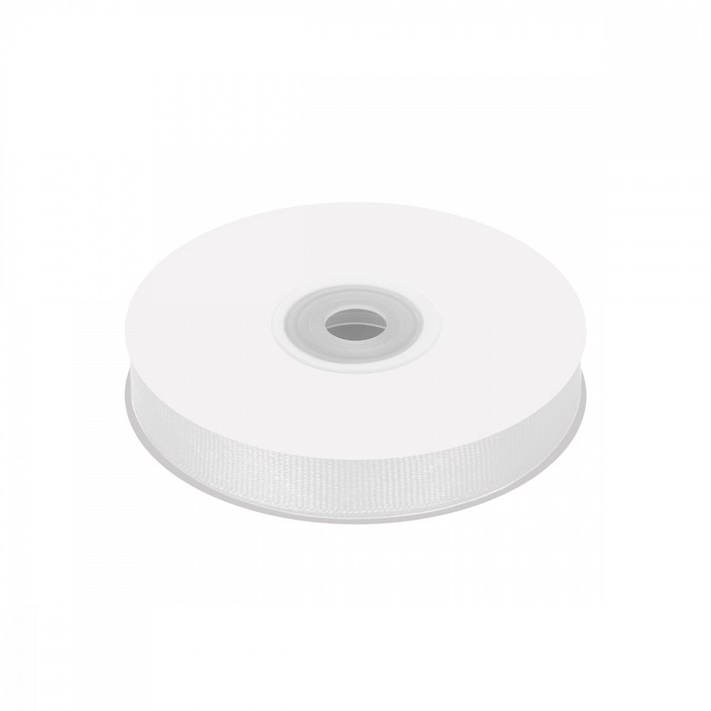 Лента репсовая (в рубчик) 12.0 мм цв. 029 белый уп.22.86м (±1м)