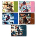 Альбом для рисования 100 г/м², A4 29.5х21 см, 5 шт на гребне 48 л, 01621 МИКС Для тебя, Светоч А234