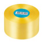 Лента атласная 1-сторонняя 50.0 мм / 33±2 метра, 015 желтый, Gamma