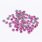 Стразы клеевые стекло 2.4 мм, 360 шт, SS08 №25 фуксия (Fuchsia), Zlatka ZRTG-0872
