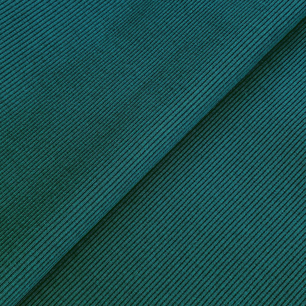 Кашкорсе трикотажное полотно 400 г/м², 60+60 см, тем.петроль, 60м /TOS/