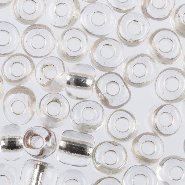 Бисер Zlatka 6/0 (4.1 мм), 100 г (10х10 г), №0021 серебряный, GR