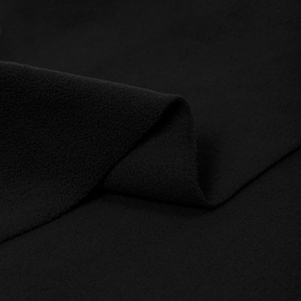Флис 2-сторонний 190 г/м², 150 см / 10 метров, N-TBY-0059-322, цв.F322 черный