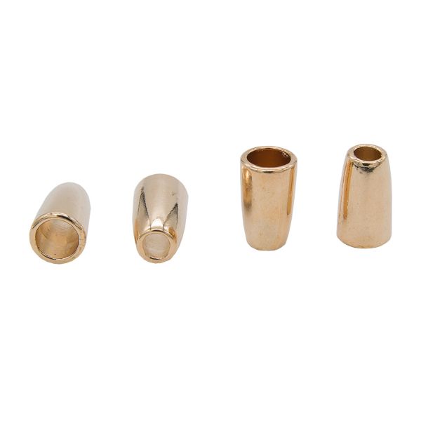 Наконечник для шнура металл колокол 13.5х8.5 мм, ⌀3.5/6.5 мм, (золото), 20 шт