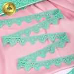 Кружево гипюр (плетёное) 26 мм, 0798 цв.F249 мята уп.27м, Kruzhevo