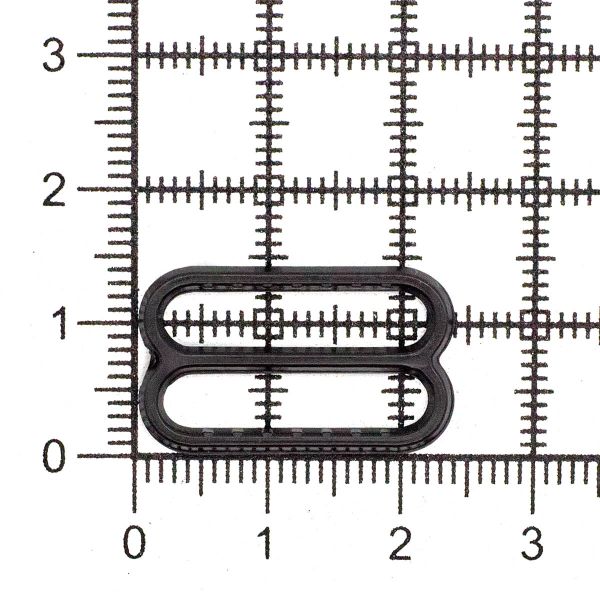 Рамки-регуляторы для бюстгальтера пластик 20.0 мм, черный, 100 шт, 512352-3
