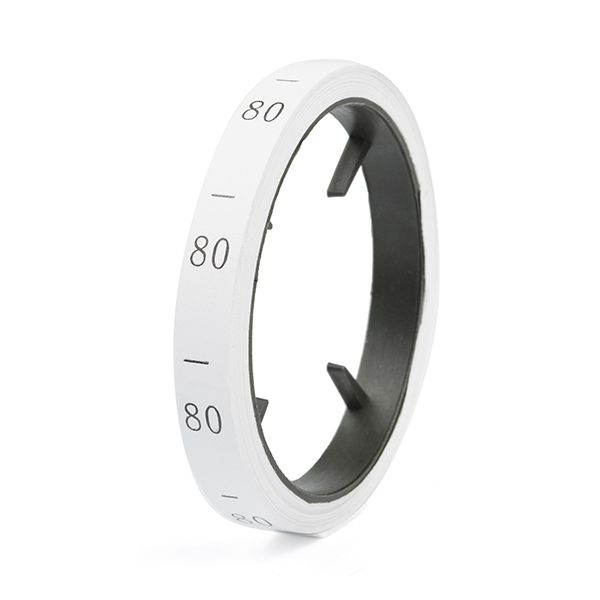 Этикетка-размерник п/э, размер 80 белый 10х25 мм ТВ в рул. 300 шт