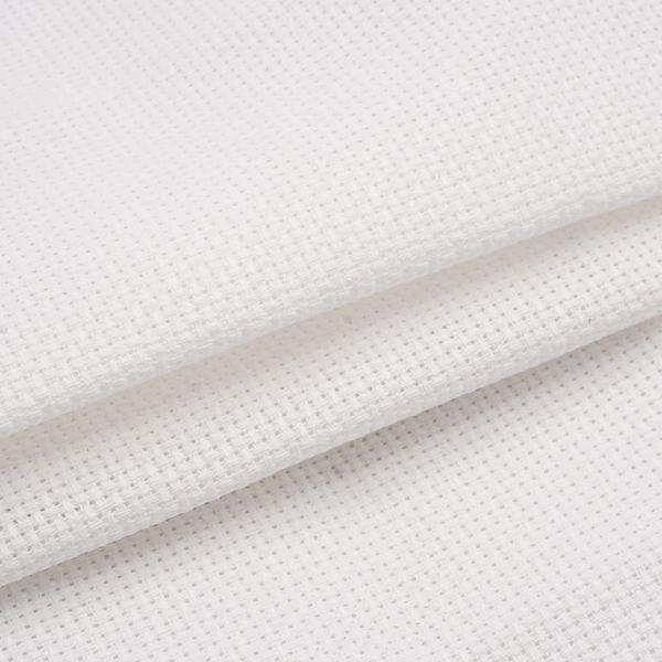 Канва для вышивания 16 ct 150 см / 50 метров, белая, 624010-16C/T Bestex