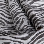 Флористический фетр 35 г/м², 2 м, 04 черно/белый (зебра), Blumentag PNW-35/1