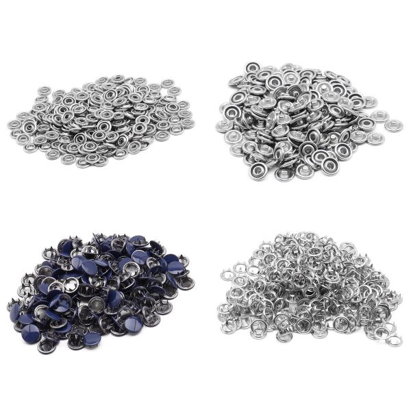 Кнопка рубашечная (джерси) закрытая ⌀9.5 мм, ≈1440 шт, МЕТАЛЛ, эмаль, цв.569 т.синий глянцевый, NEW STAR