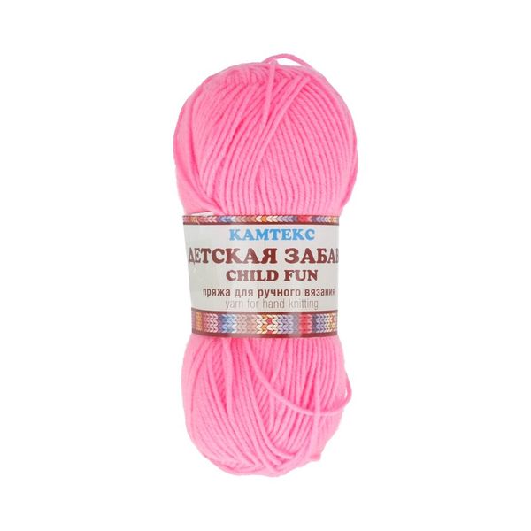 Пряжа Камтекс Детская забава / уп.10 мот. по 50 г, 140 м, цв.054 супер розовый