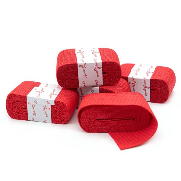 Стропа (ременная лента) 50 мм / 5х2.5 метра, толщ. 1.0 мм, [28 г/пог.м], 100% п/э, 10 красный