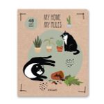 Тетрадь ученическая общая, выборочный лак, A5+ 48 л. на скобе 65 г/м², белизна 100%, 10 шт, клетка в термоусадочной пленке, 000747 Правило кота, Светоч 48ТЕТк-003