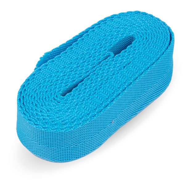 Стропа (ременная лента) 25 мм / 5х2.5 метра, фасовка, голубой, 3816 (3074)