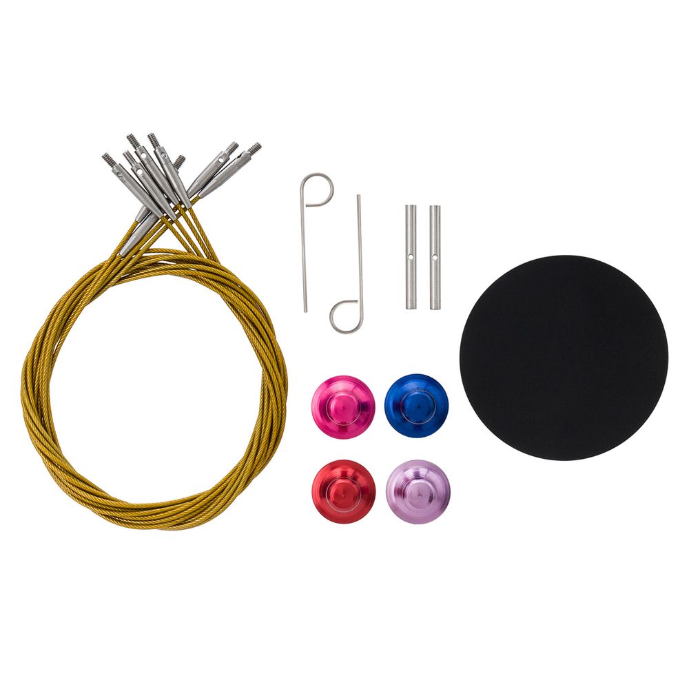 Набор съемных спиц для вязания 10см, 13 размеров (3мм-10мм), цв. зеленый, алюминий