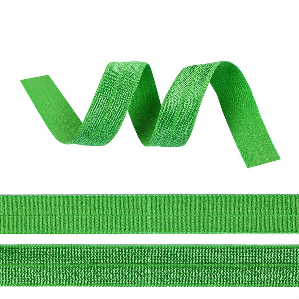 Резинка бельевая (окантовочная) блестящая 15.0 мм / 50 метров, F238 ярк.зеленая