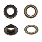 Люверсы металл ⌀_9.5 мм (внутр.), латунь, цв.латунь плоский, 50 шт, BIG