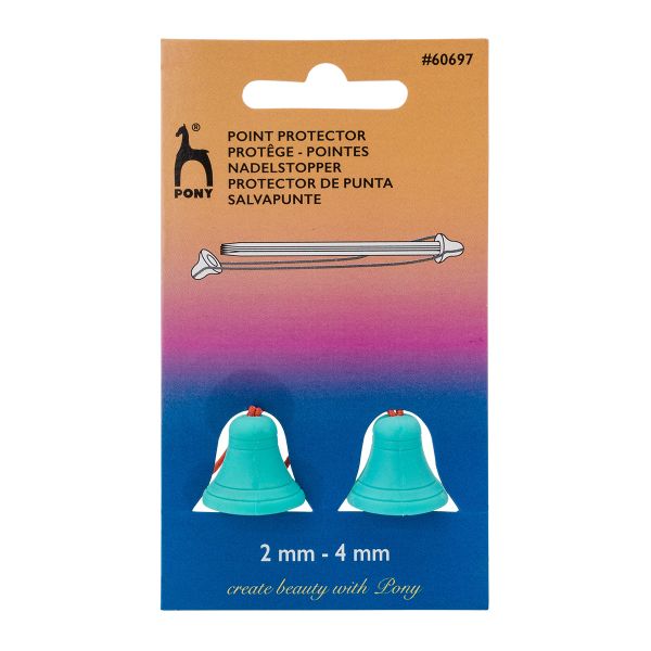 Наконечники-стопперы для спиц 2-4 мм, 2 шт, Pony, 60697
