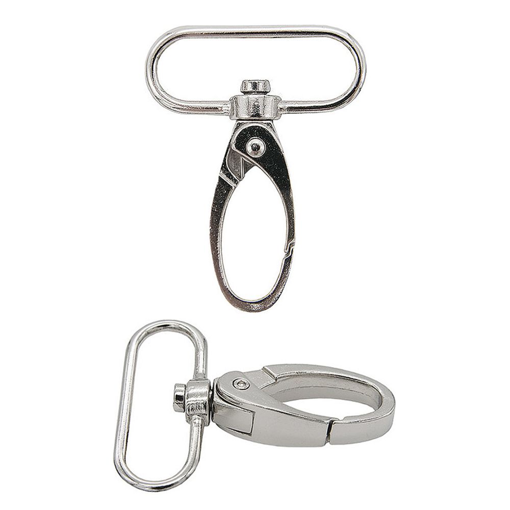 Карабин металл 32.0 мм (48х38 мм), цв.никель, 20 шт