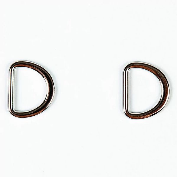 Полукольцо литое металл внутр. 15 мм (внешн. 20х17 мм), плоское, 10 шт, никель ГР, 6868